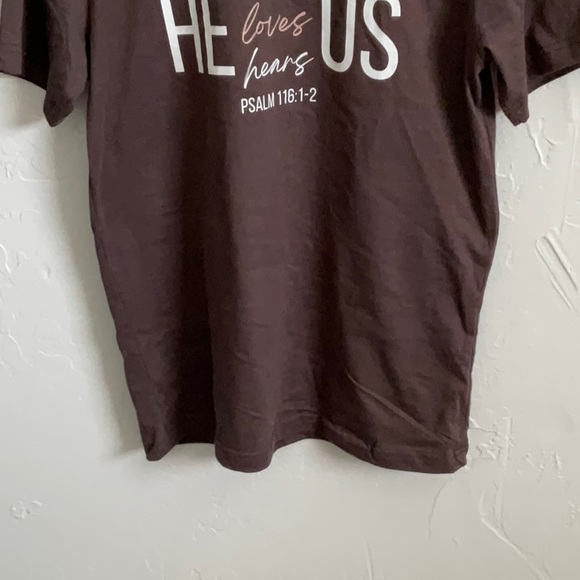 Inspirational t-shirt, brown, size Medium. Unisex. 100% cotton. Super soft NWT - Picture 2 of 6